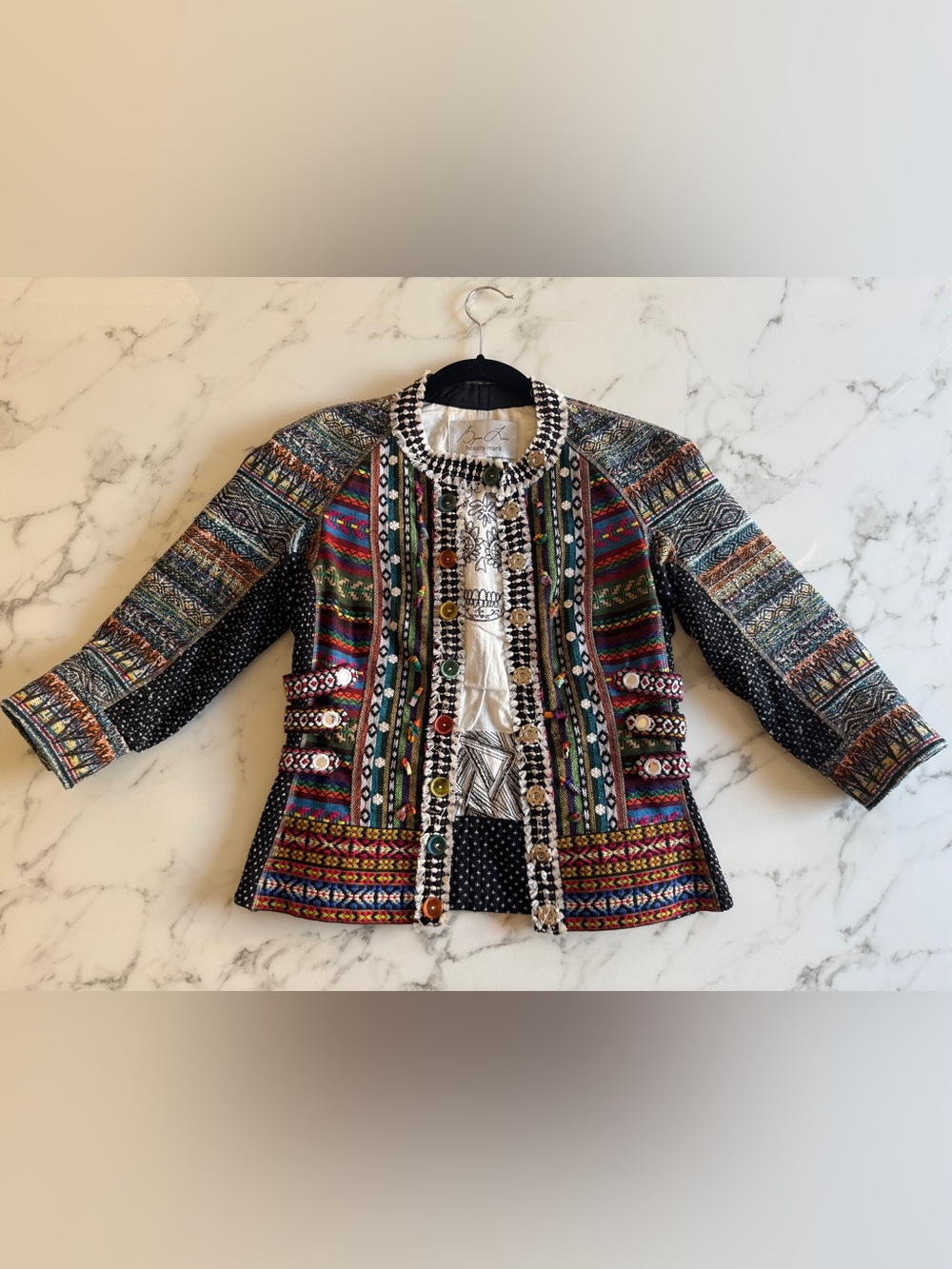 Byron Lars Beauty Mark Guatemalan Mix Jacket | Size 4 - Picture 4 of 14